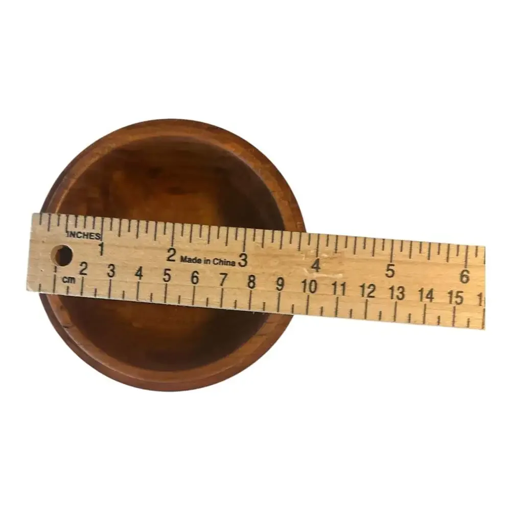 Vintage Hand-Turned Myrtlewood Lidded Keepsake Bowl